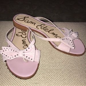 EUC Sam Edelman sandals. Pink  Bow detail size 10